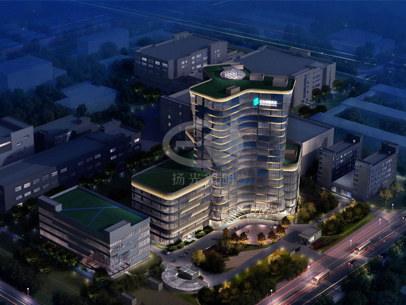 產(chǎn)業(yè)園景觀照明設計鳥瞰圖